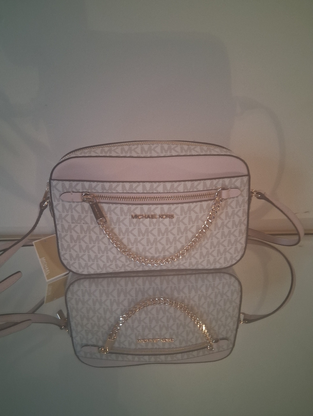 Michael Kors Jet Set Large Logo Crossbody Bag - Picture 3 of 14